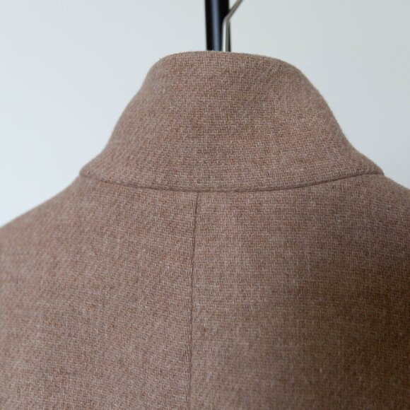 J.Crew Cocoon Coat stadium cloth wool sandstone jacket size 0 - Picture 7 of 11